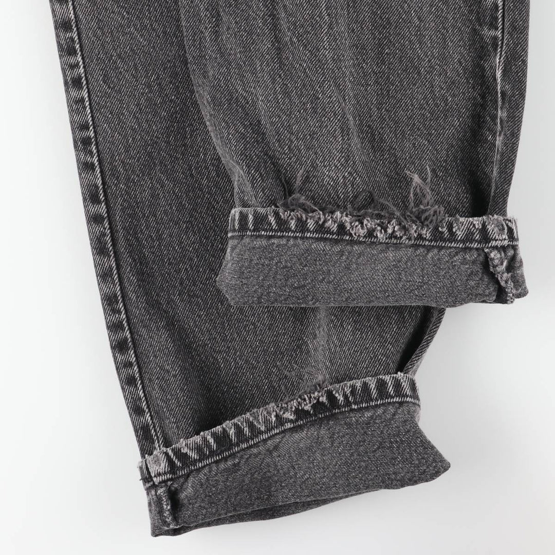 90s-00'S Vintage Levi's 550 Relaxed Fit Tapered Leg Black Denim Pants, Men's Size W31 unclear black type Vintage Second Hand