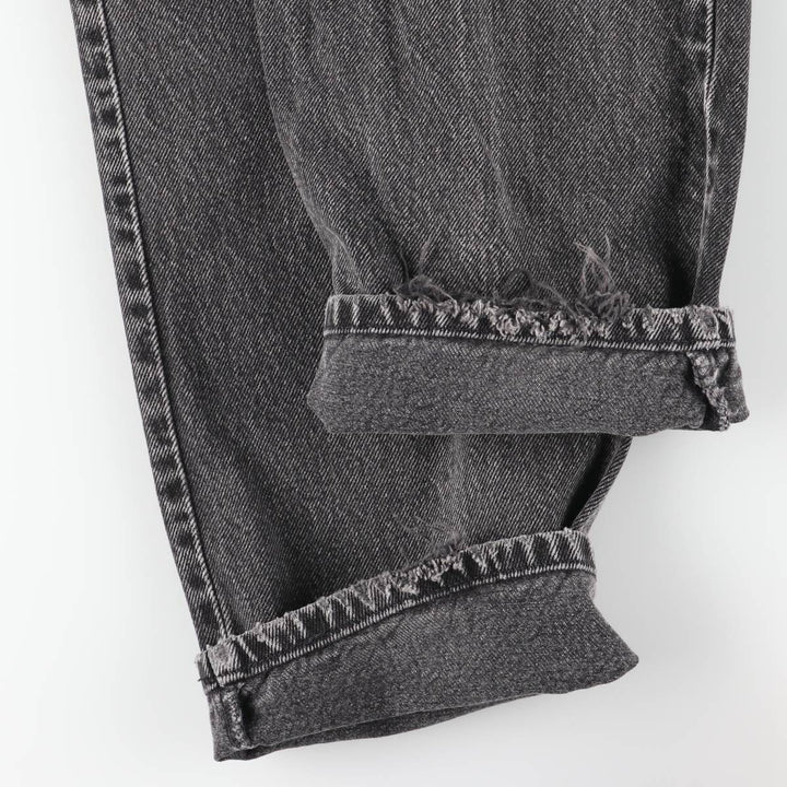 90s-00'S Vintage Levi's 550 Relaxed Fit Tapered Leg Black Denim Pants, Men's Size W31 unclear black type Vintage Second Hand