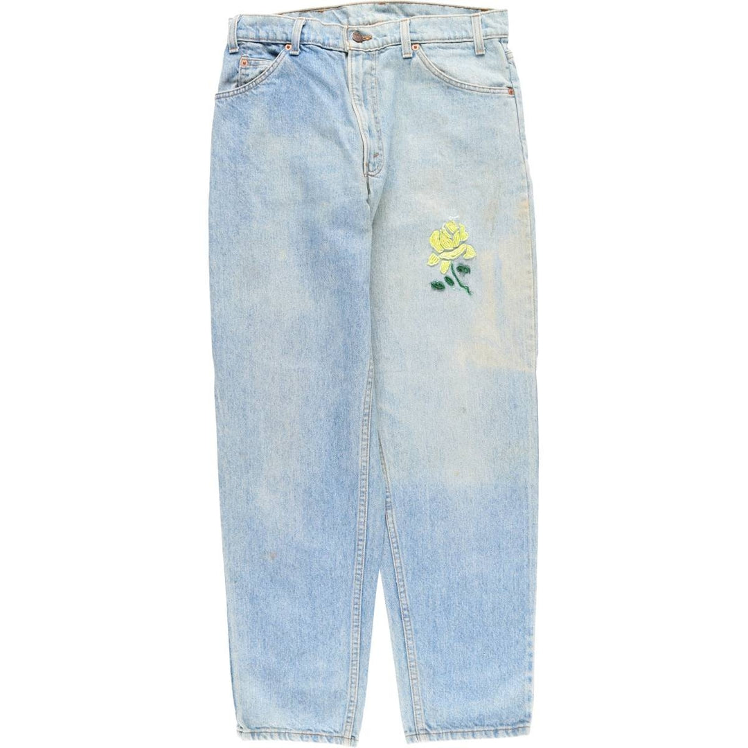 90s-00'S Levi's 40550-0213 Orange Tab Tapered Denim Pants, Made in USA, Men's, Size W31, Vintage cotton blue type Vintage Second Hand