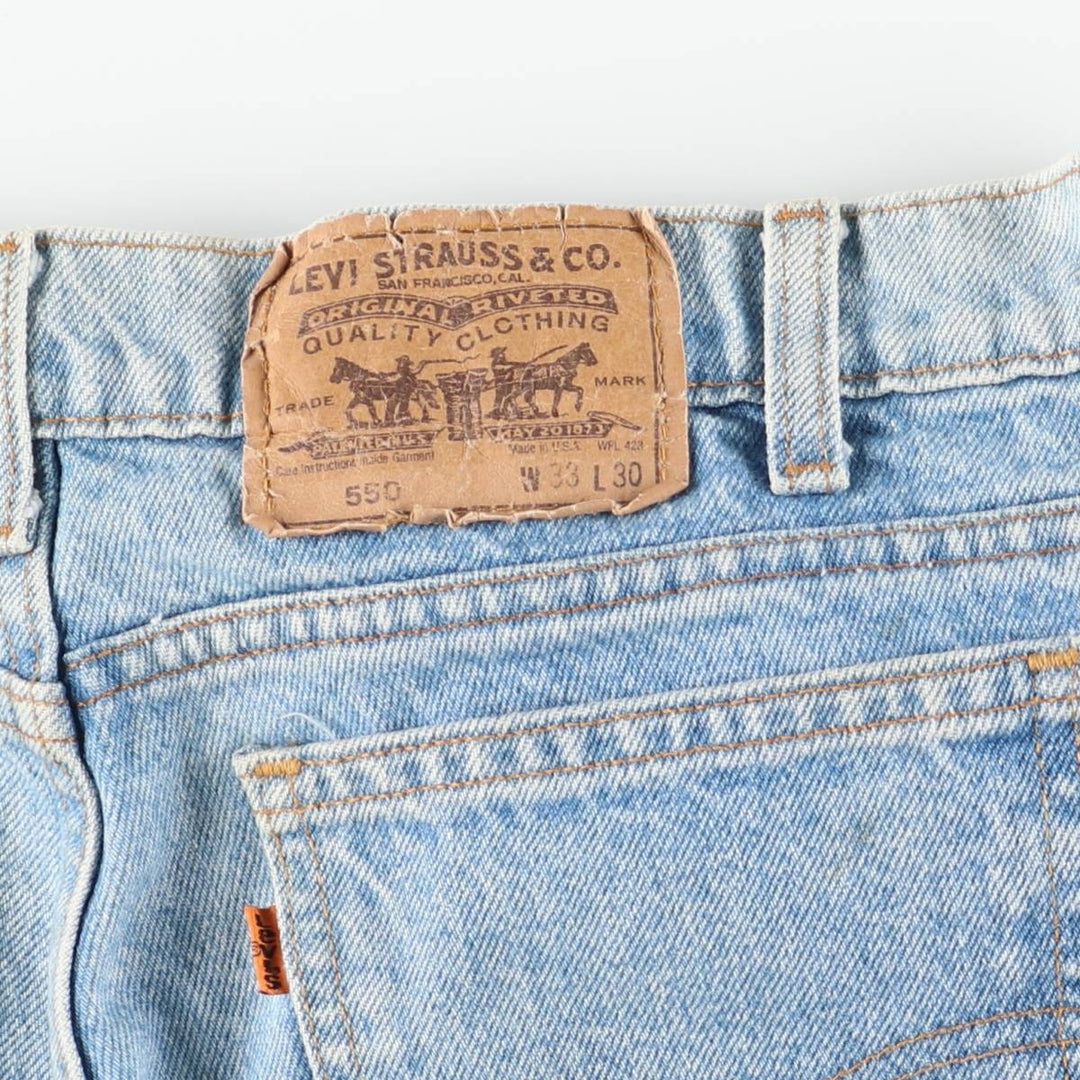 90s-00'S Levi's 40550-0213 Orange Tab Tapered Denim Pants, Made in USA, Men's, Size W31, Vintage cotton blue type Vintage Second Hand