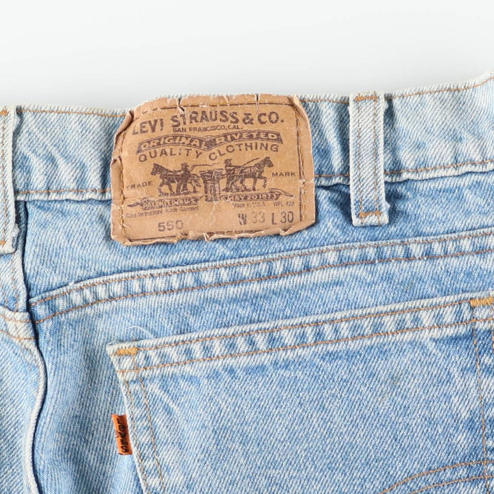 90s-00'S Levi's 40550-0213 Orange Tab Tapered Denim Pants, Made in USA, Men's, Size W31, Vintage cotton blue type Vintage Second Hand