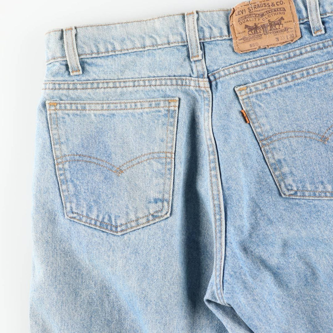 90s-00'S Levi's 40550-0213 Orange Tab Tapered Denim Pants, Made in USA, Men's, Size W31, Vintage cotton blue type Vintage Second Hand