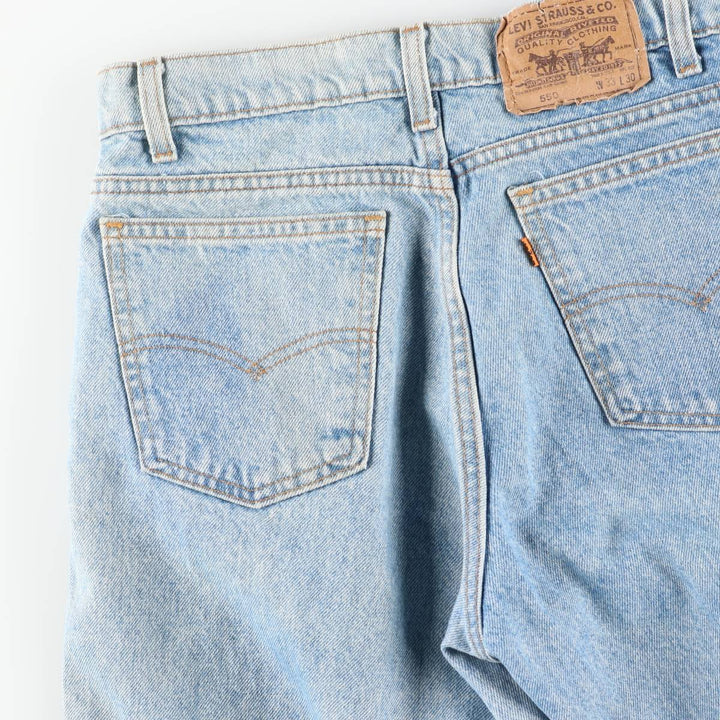 90s-00'S Levi's 40550-0213 Orange Tab Tapered Denim Pants, Made in USA, Men's, Size W31, Vintage cotton blue type Vintage Second Hand