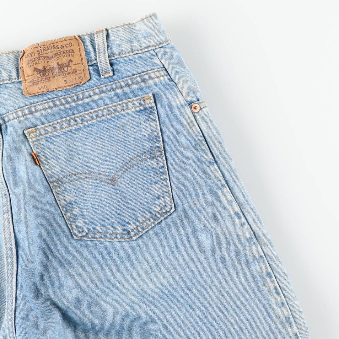 90s-00'S Levi's 40550-0213 Orange Tab Tapered Denim Pants, Made in USA, Men's, Size W31, Vintage cotton blue type Vintage Second Hand
