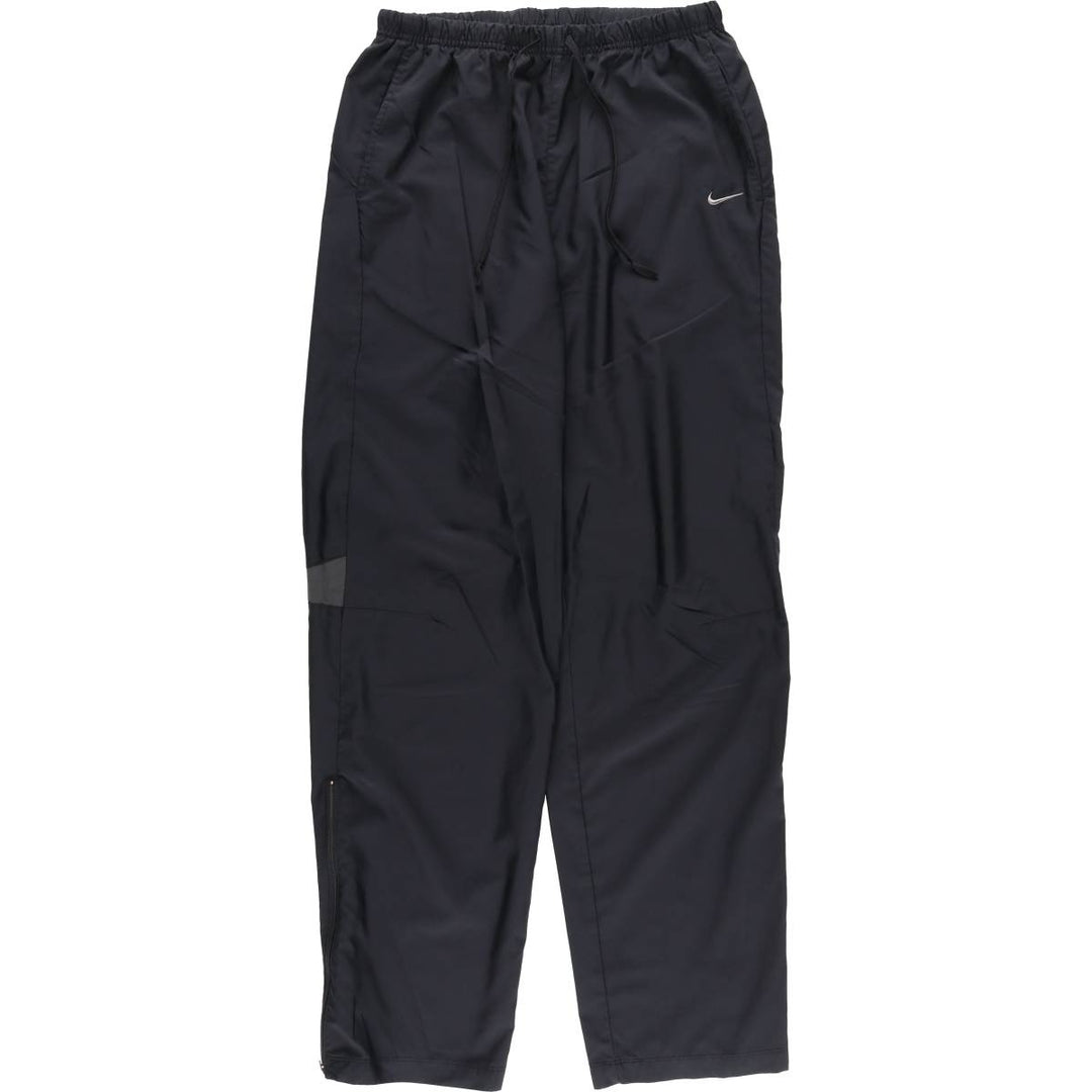 00'S Nike Warm-up Pants, Nylon Pants, Rustling Pants, Men's M Size polyester black type Vintage Second Hand