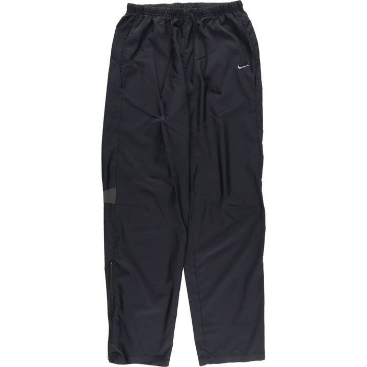 00'S Nike Warm-up Pants, Nylon Pants, Rustling Pants, Men's M Size polyester black type Vintage Second Hand
