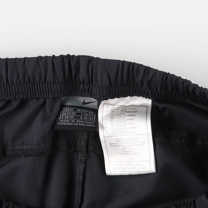00'S Nike Warm-up Pants, Nylon Pants, Rustling Pants, Men's M Size polyester black type Vintage Second Hand