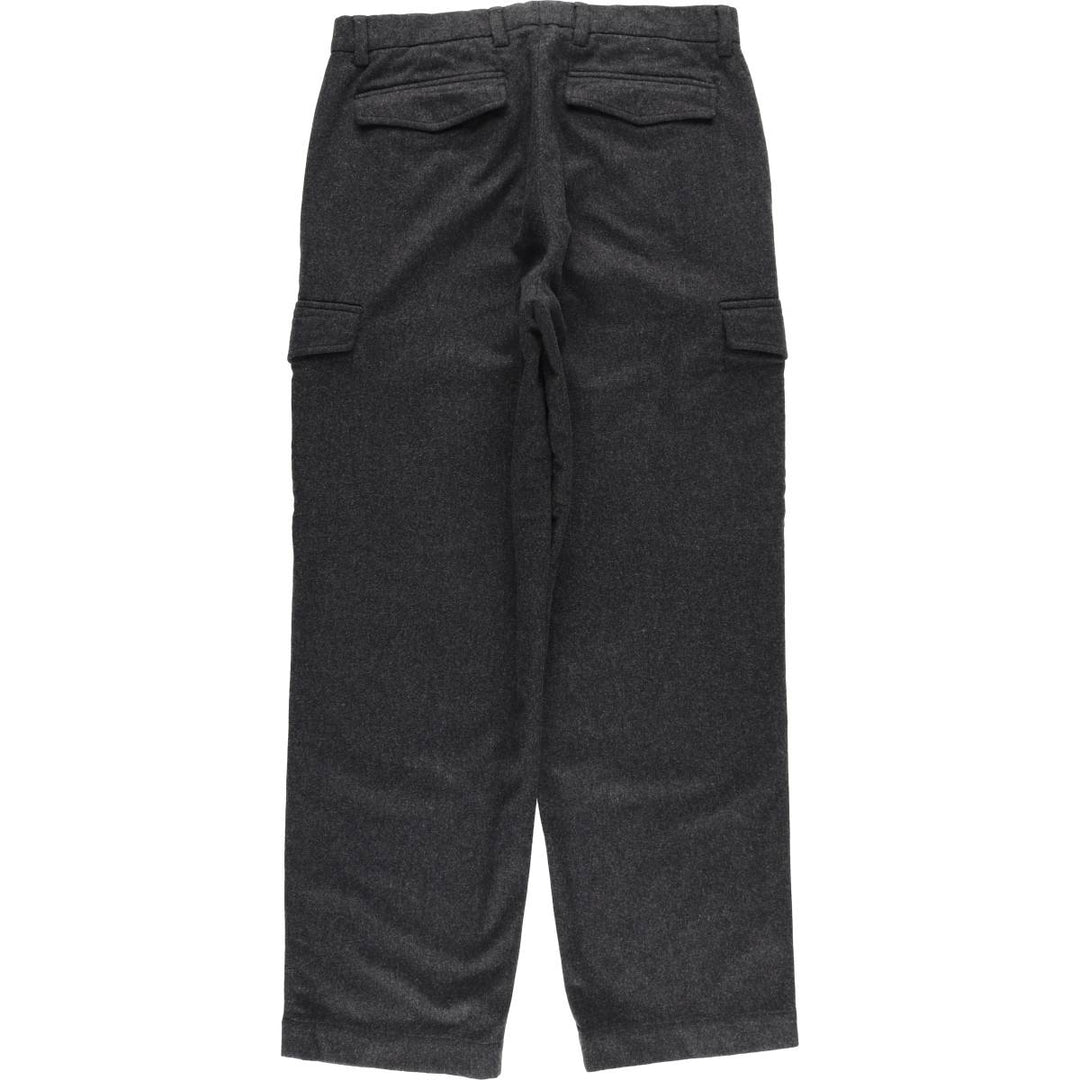 Banana Republic Emerson Wool Cargo Pants, Men's Size 34 wool Charcoal Vintage Second Hand