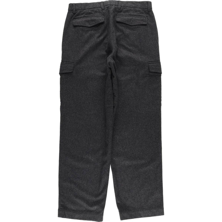 Banana Republic Emerson Wool Cargo Pants, Men's Size 34 wool Charcoal Vintage Second Hand