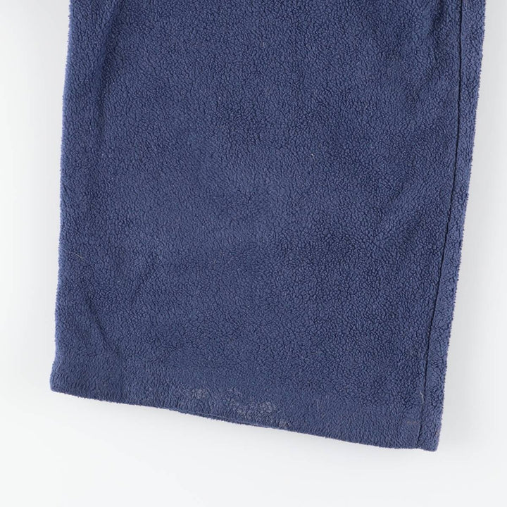 2000'S Nike fleece pants, men's size L polyester navy blue type Vintage Second Hand