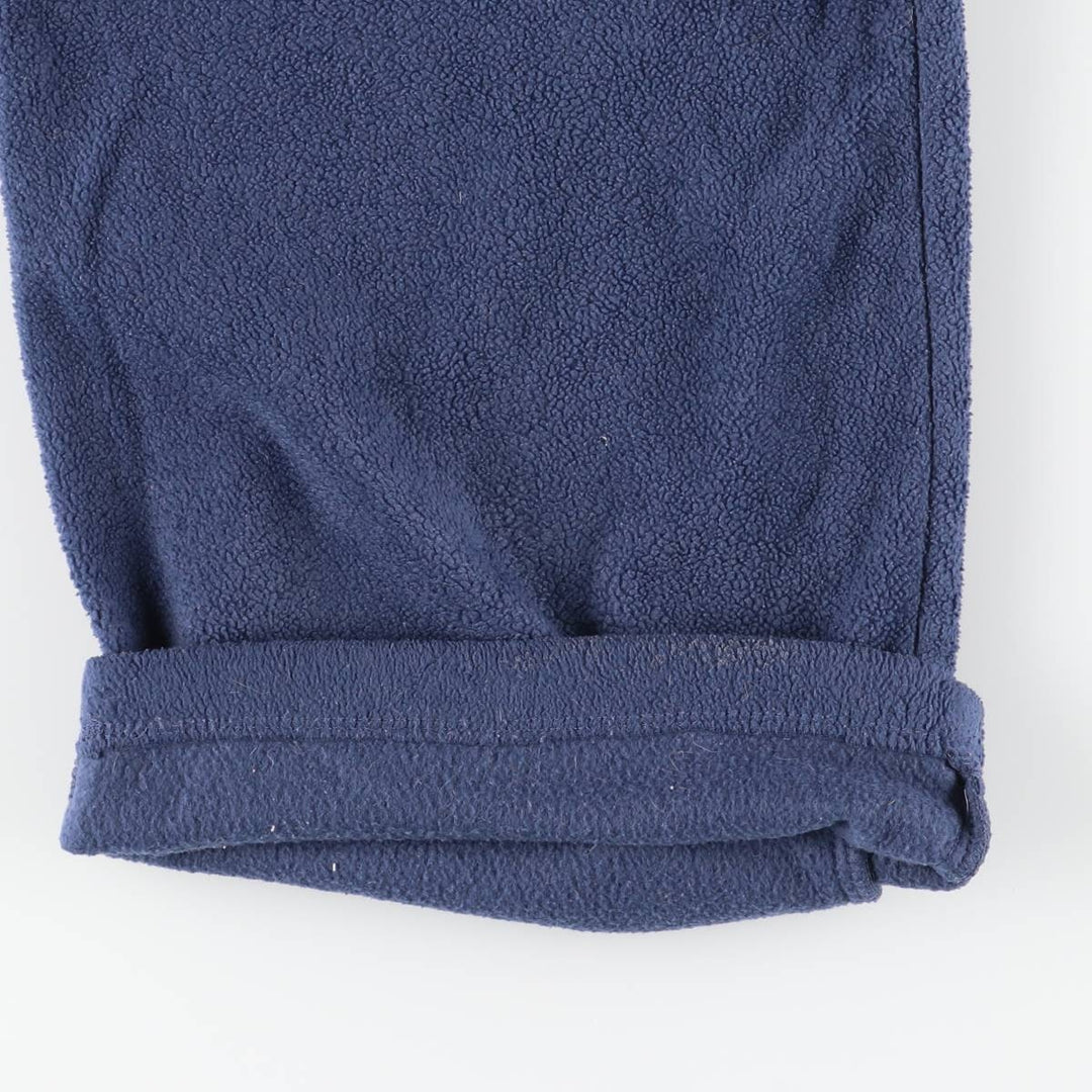 2000'S Nike fleece pants, men's size L polyester navy blue type Vintage Second Hand