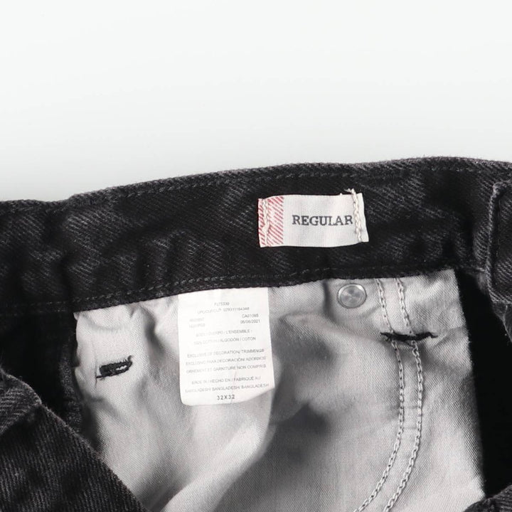 Dickies Regular Black Denim Straight Denim Pants, Men's, Size W32 cotton black type Vintage Second Hand