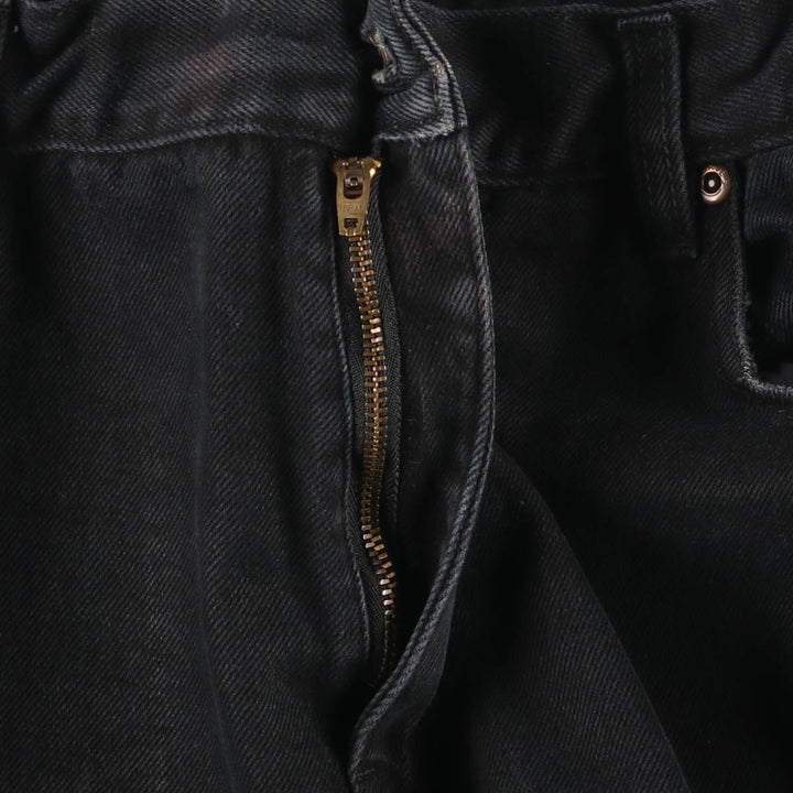 Dickies Men's Black Denim Tapered Denim Pants, Size W35 cotton black type Vintage Second Hand