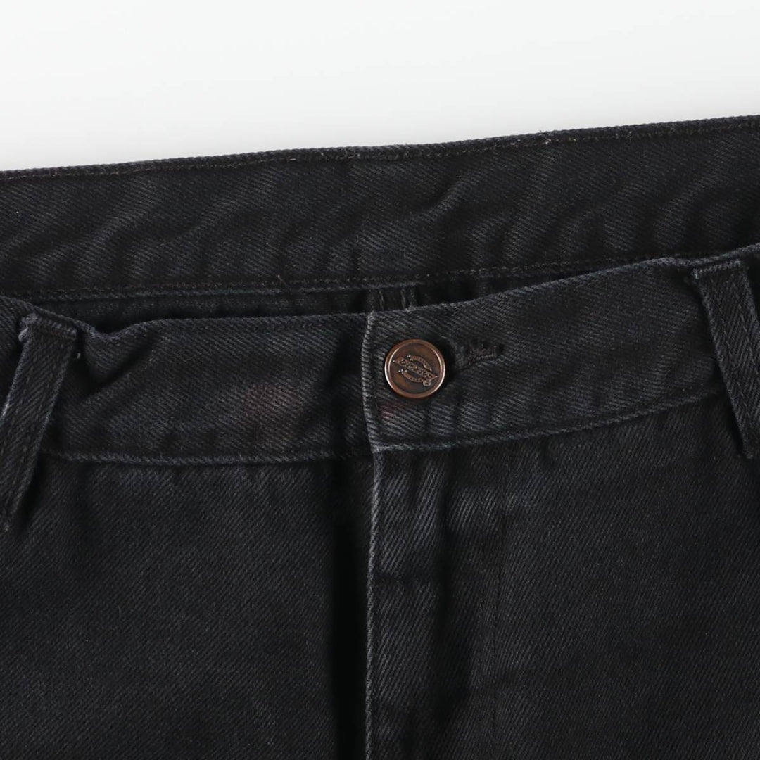 Dickies Men's Black Denim Tapered Denim Pants, Size W35 cotton black type Vintage Second Hand