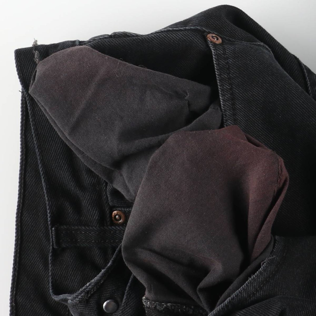 Dickies Men's Black Denim Tapered Denim Pants, Size W35 cotton black type Vintage Second Hand
