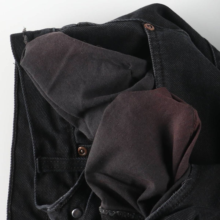 Dickies Men's Black Denim Tapered Denim Pants, Size W35 cotton black type Vintage Second Hand