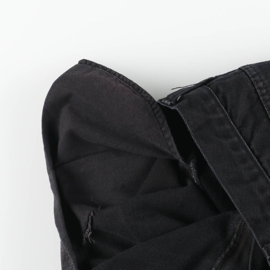 Dickies Men's Black Denim Tapered Denim Pants, Size W35 cotton black type Vintage Second Hand