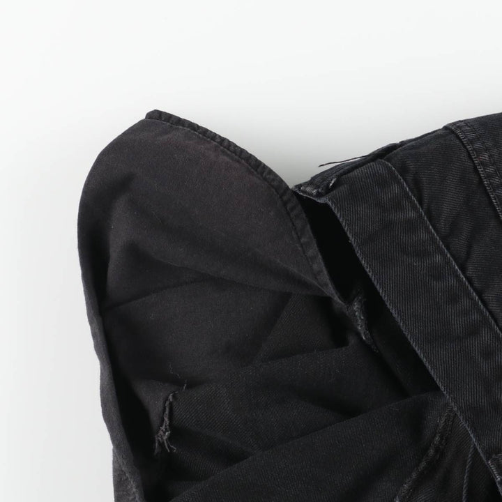 Dickies Men's Black Denim Tapered Denim Pants, Size W35 cotton black type Vintage Second Hand
