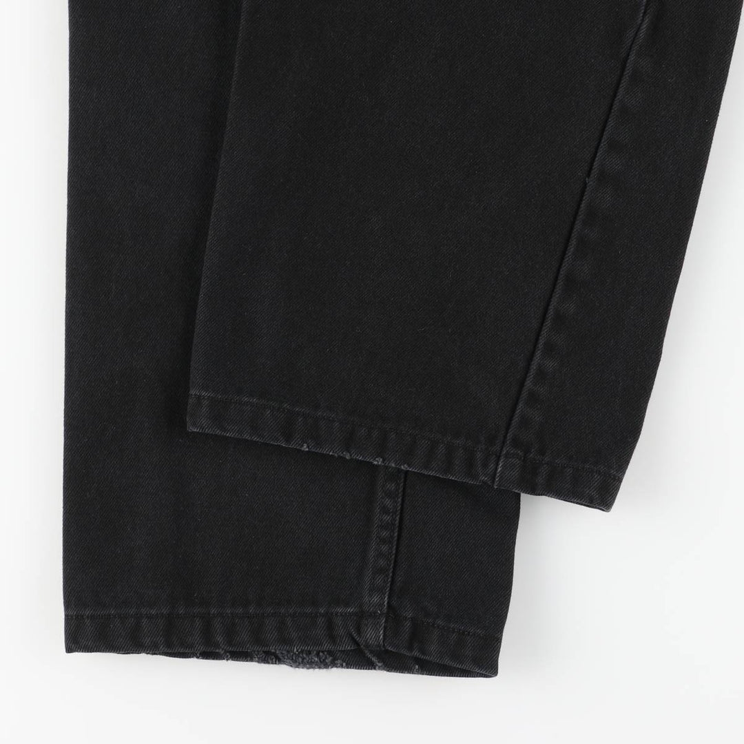 Dickies Men's Black Denim Tapered Denim Pants, Size W35 cotton black type Vintage Second Hand