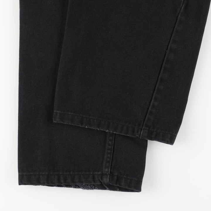Dickies Men's Black Denim Tapered Denim Pants, Size W35 cotton black type Vintage Second Hand