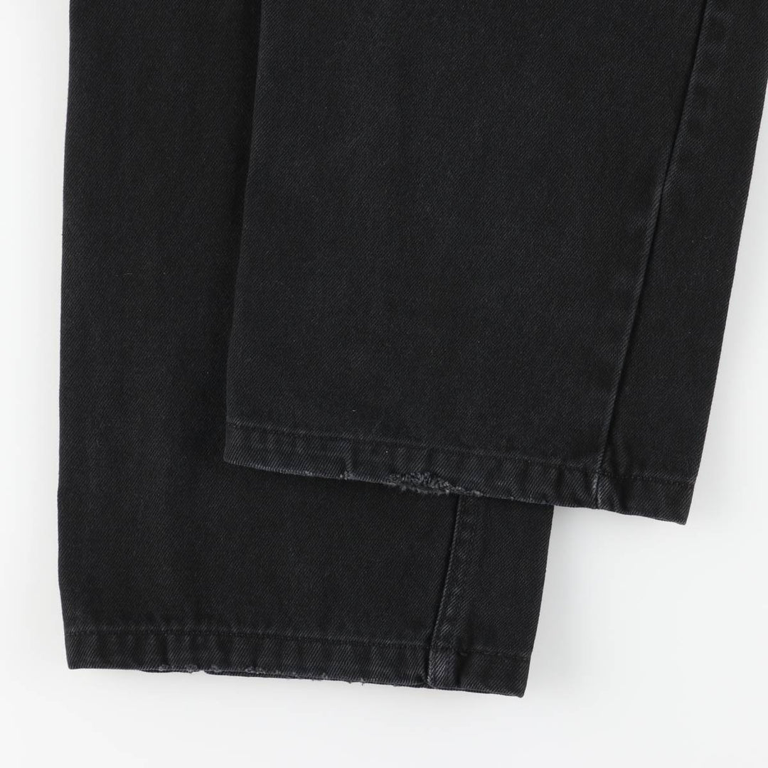 Dickies Men's Black Denim Tapered Denim Pants, Size W35 cotton black type Vintage Second Hand