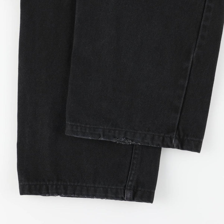 Dickies Men's Black Denim Tapered Denim Pants, Size W35 cotton black type Vintage Second Hand