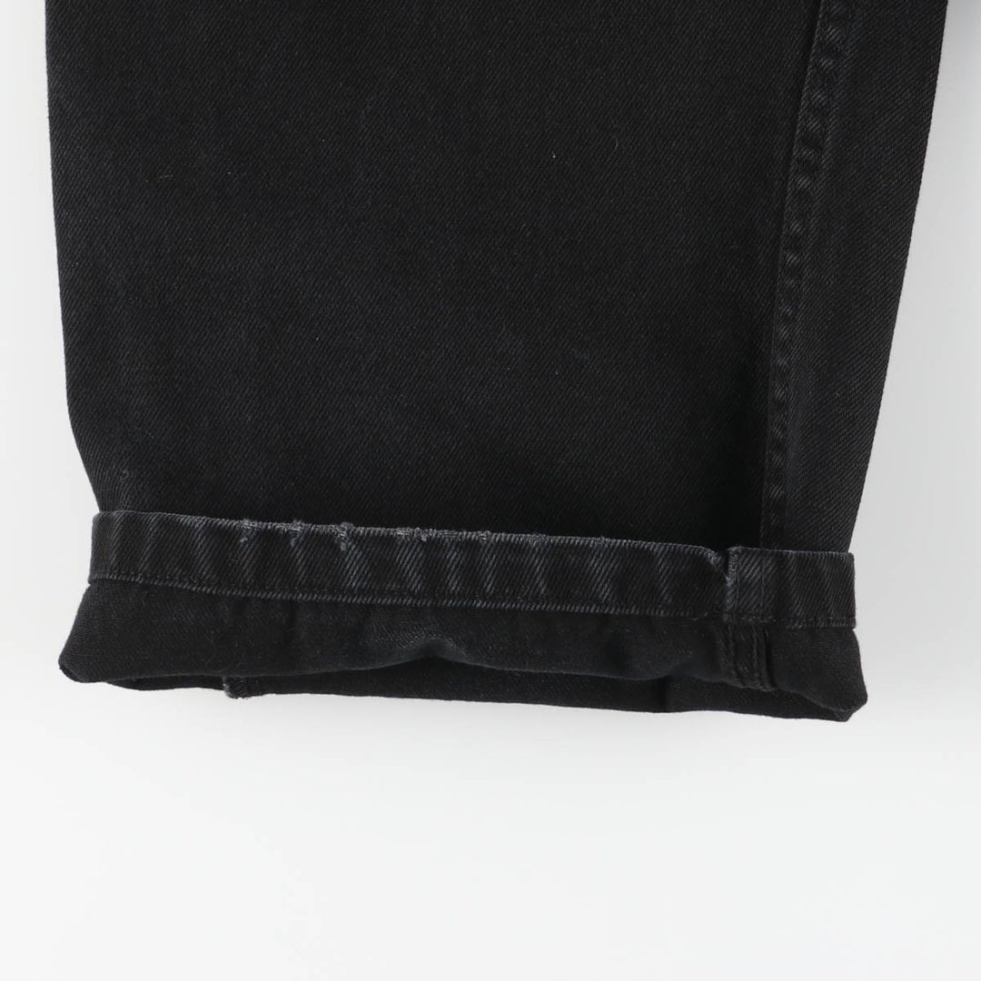 Dickies Men's Black Denim Tapered Denim Pants, Size W35 cotton black type Vintage Second Hand