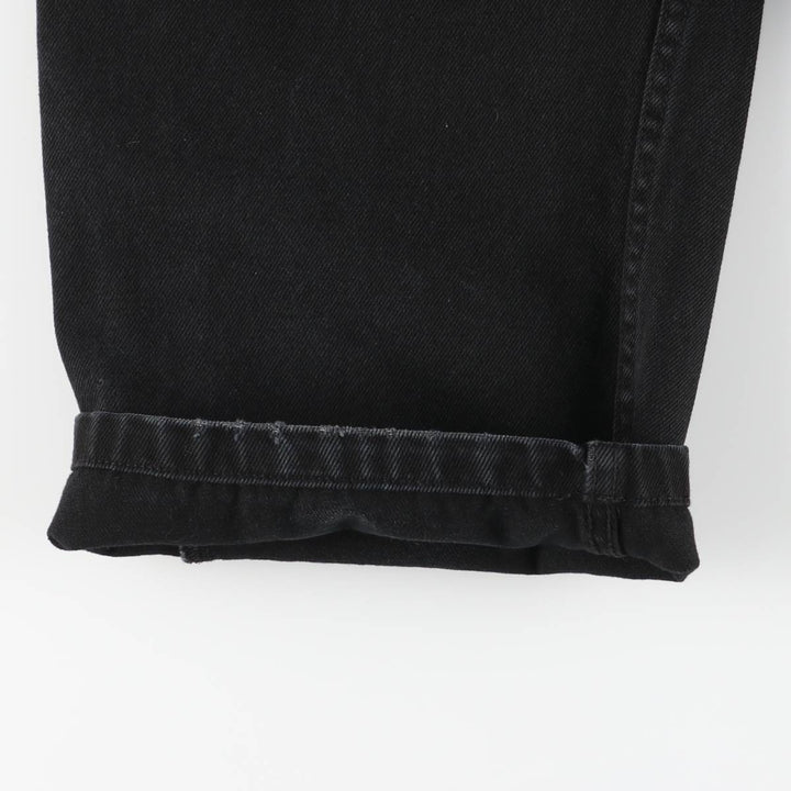 Dickies Men's Black Denim Tapered Denim Pants, Size W35 cotton black type Vintage Second Hand