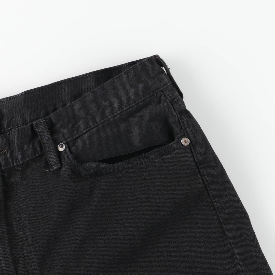 Ralph Lauren POLO RALPH LAUREN black denim straight-leg denim pants for men, size W37 cotton black type Vintage Second Hand