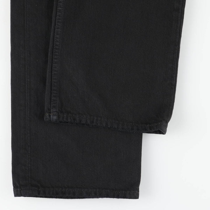 Ralph Lauren POLO RALPH LAUREN black denim straight-leg denim pants for men, size W37 cotton black type Vintage Second Hand