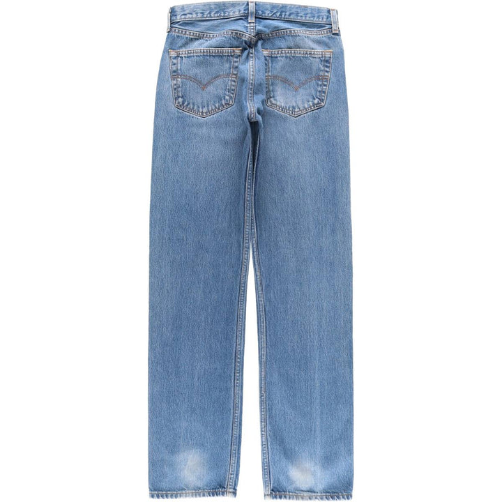 00'S Levi's 501 straight denim pants for men, W30 equivalent cotton blue type Vintage Second Hand