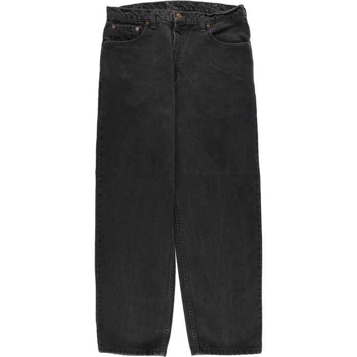 90s-00'S Levi's 550 Relaxed Fit Coupe Relaxed Black Denim Tapered Jeans, Men's W34 (approx.), Vintage cotton black type Vintage Second Hand