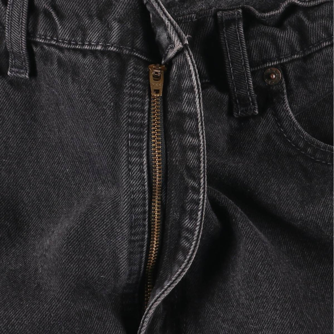 90s-00'S Levi's 550 Relaxed Fit Coupe Relaxed Black Denim Tapered Jeans, Men's W34 (approx.), Vintage cotton black type Vintage Second Hand