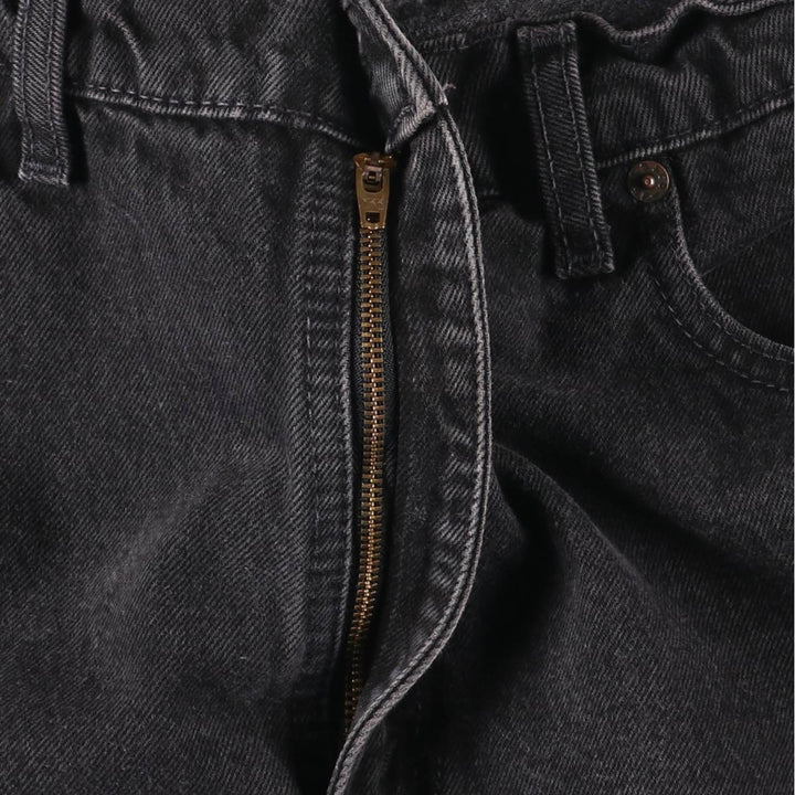 90s-00'S Levi's 550 Relaxed Fit Coupe Relaxed Black Denim Tapered Jeans, Men's W34 (approx.), Vintage cotton black type Vintage Second Hand