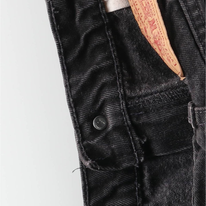 90s-00'S Levi's 550 Relaxed Fit Coupe Relaxed Black Denim Tapered Jeans, Men's W34 (approx.), Vintage cotton black type Vintage Second Hand