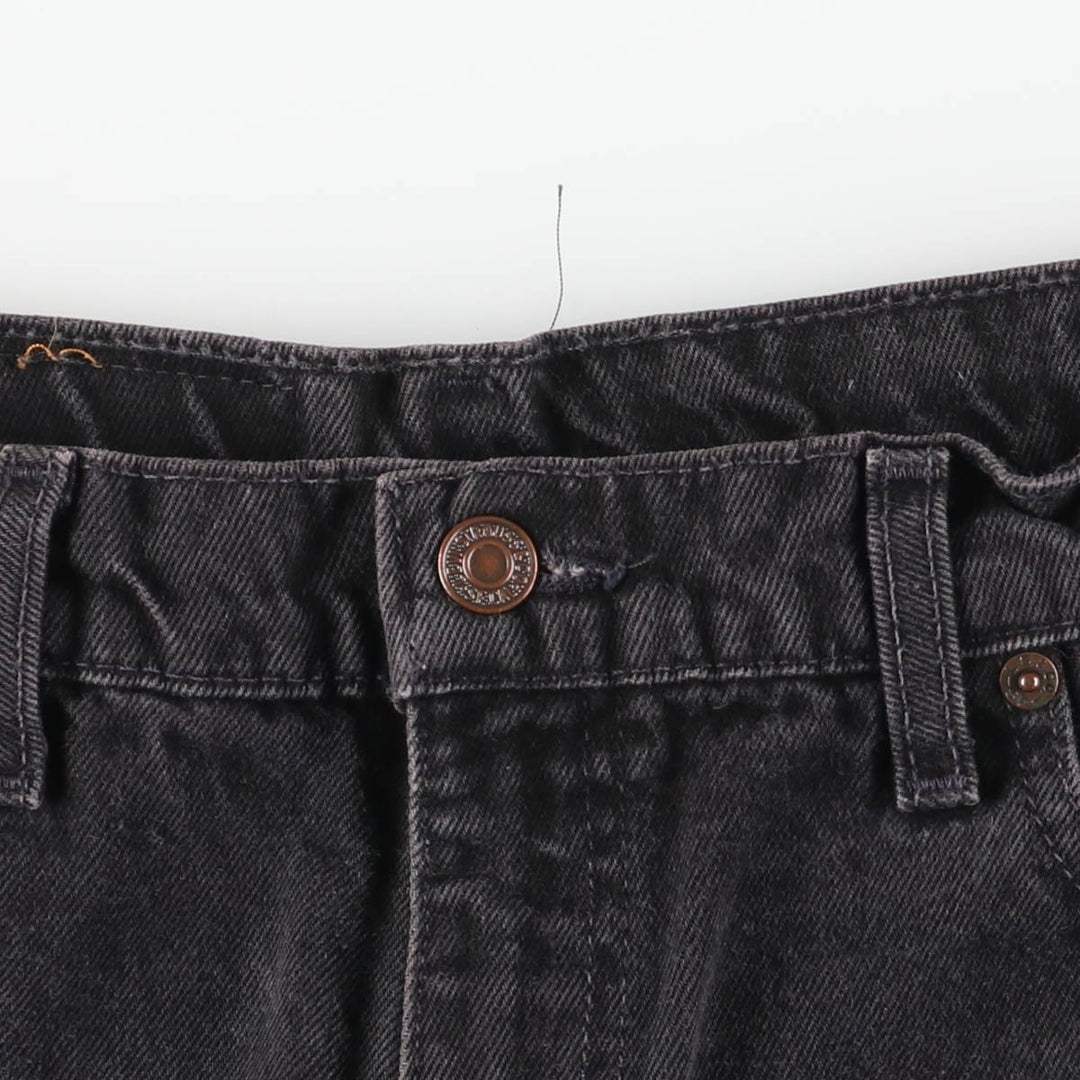 90s-00'S Levi's 550 Relaxed Fit Coupe Relaxed Black Denim Tapered Jeans, Men's W34 (approx.), Vintage cotton black type Vintage Second Hand