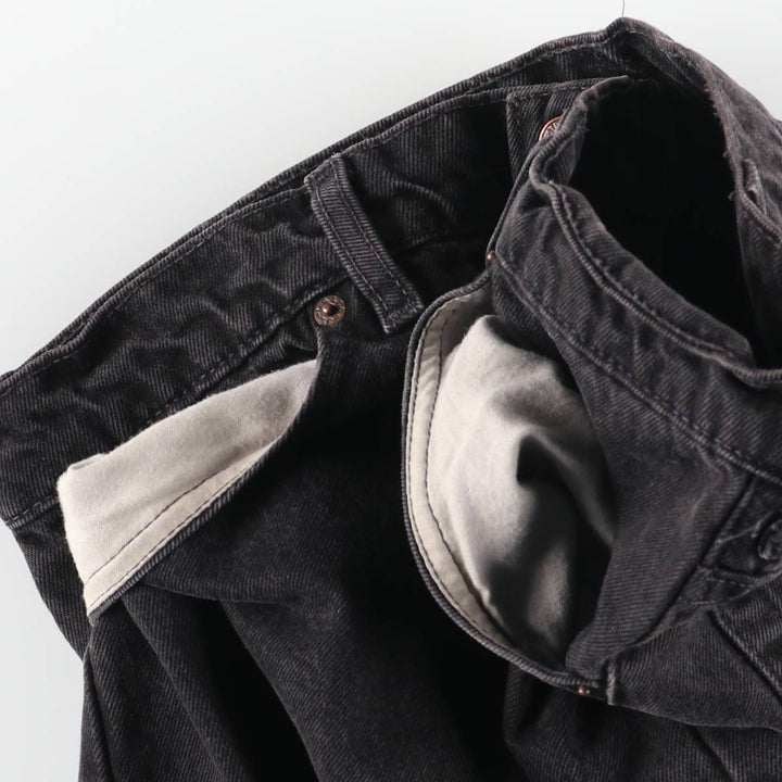 90s-00'S Levi's 550 Relaxed Fit Coupe Relaxed Black Denim Tapered Jeans, Men's W34 (approx.), Vintage cotton black type Vintage Second Hand