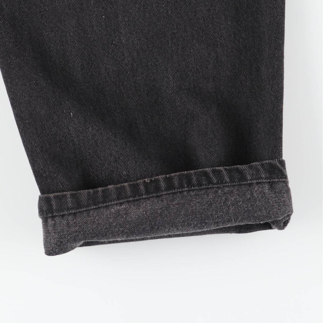 90s-00'S Levi's 550 Relaxed Fit Coupe Relaxed Black Denim Tapered Jeans, Men's W34 (approx.), Vintage cotton black type Vintage Second Hand