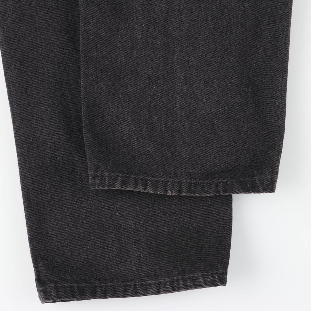 90s-00'S Levi's 550 Relaxed Fit Coupe Relaxed Black Denim Tapered Jeans, Men's W34 (approx.), Vintage cotton black type Vintage Second Hand