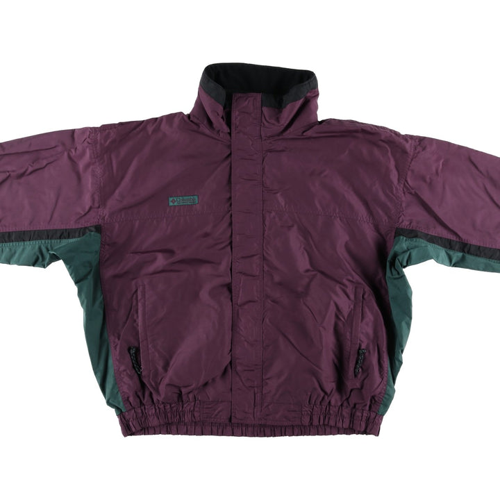 90'S Columbia Mountain Jacket, Shell Jacket, White Tag, Men's XL, Vintage Nylon wine-red Vintage Second Hand