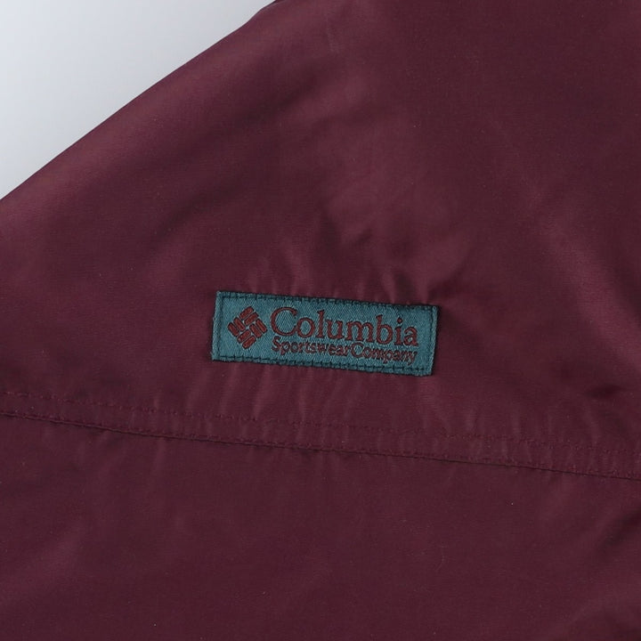90'S Columbia Mountain Jacket, Shell Jacket, White Tag, Men's XL, Vintage Nylon wine-red Vintage Second Hand