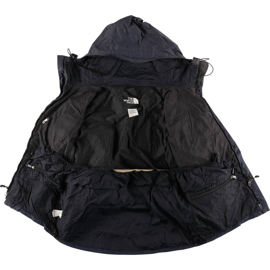 1990'S The North Face GORE-TEX XCR Gore-Tex Mountain Parka Shell Jacket, Men's Size L (approx.), Vintage Nylon (Gore-Tex) navy blue type Vintage Second Hand