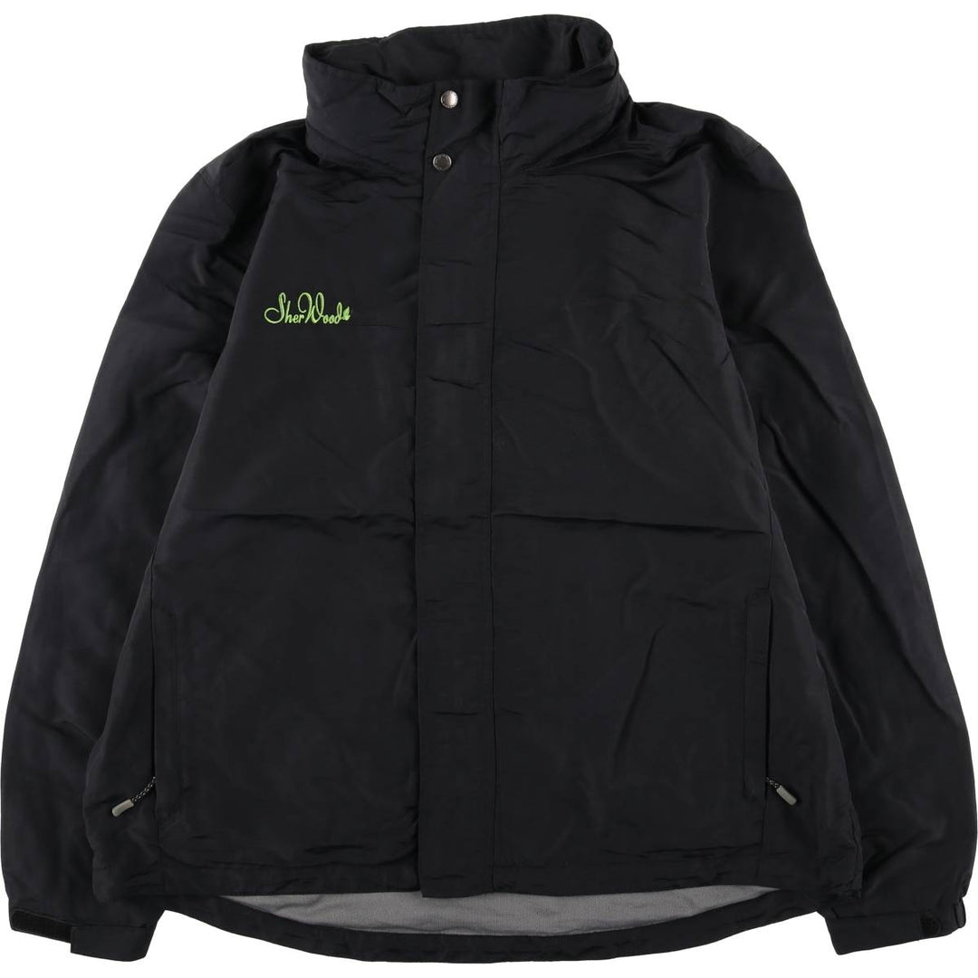 LANDS' END Nylon Jacket, Men's XL Nylon black type Vintage Second Hand