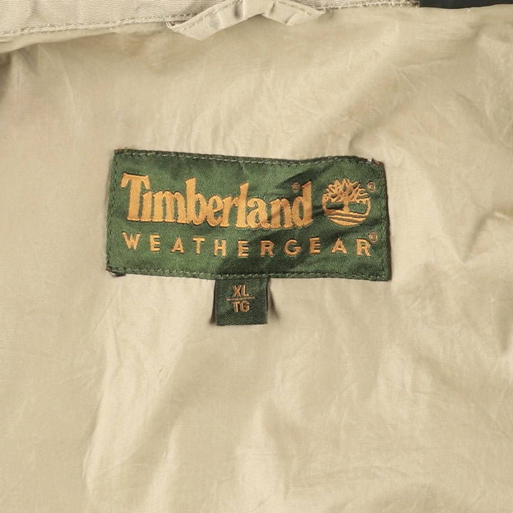 00'S Timberland WEATHERGEAR windbreaker, men's size XL cotton Beige type Vintage Second Hand