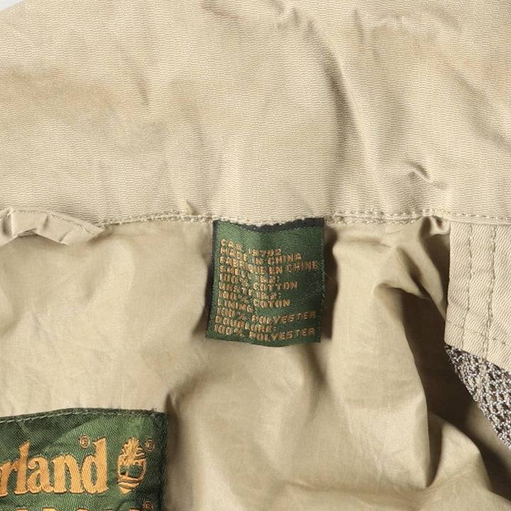 00'S Timberland WEATHERGEAR windbreaker, men's size XL cotton Beige type Vintage Second Hand