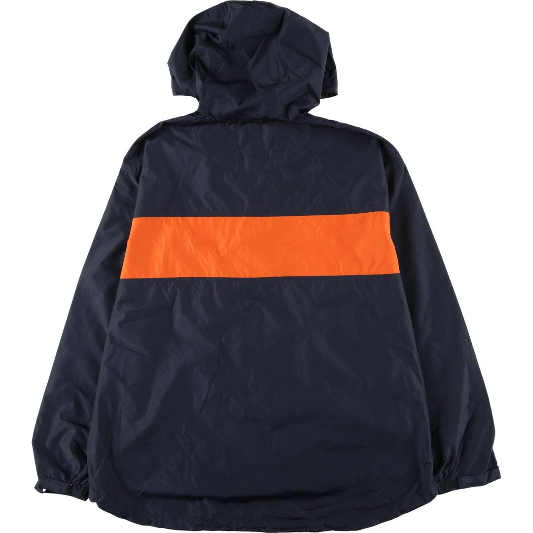 CHAPS Hooded Windbreaker, Men's Size L polyester navy blue type Vintage Second Hand