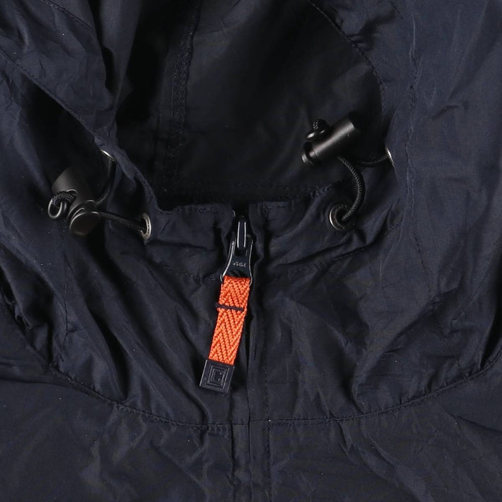 CHAPS Hooded Windbreaker, Men's Size L polyester navy blue type Vintage Second Hand