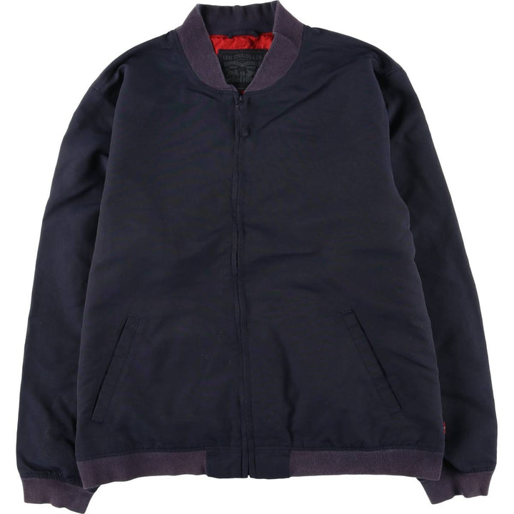 Levi's nylon blouson, men's size XXL Nylon navy blue type Vintage Second Hand