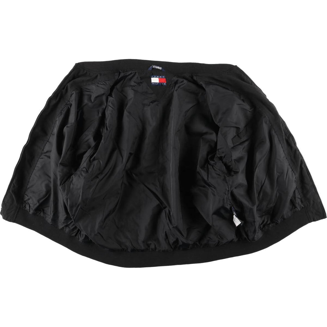 Vintage 90'S Tommy Hilfiger windbreaker jacket, size XL, men's polyester black type Vintage Second Hand