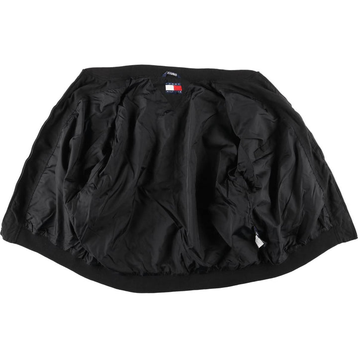 Vintage 90'S Tommy Hilfiger windbreaker jacket, size XL, men's polyester black type Vintage Second Hand
